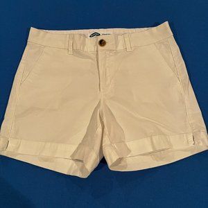 Woman's Old Navy Everyday Short Mid Rise White Size 6